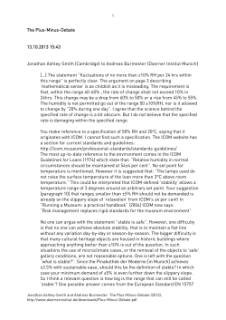 Plus-Minus-Debate - Doerner Institut