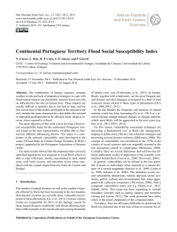 Continental Portuguese Territory Flood Social