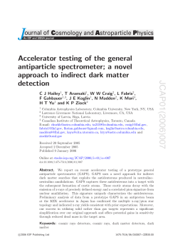 Accelerator testing of the general antiparticle spectrometer