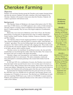 Cherokee Farming - Oklahoma 4-H