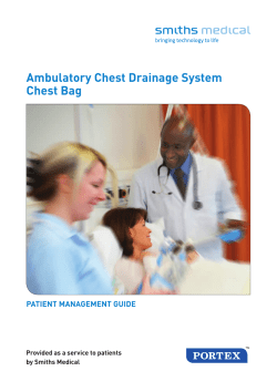 Ambulatory Chest Drainage System Chest Bag