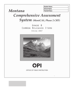 Grade 8 Math Reading - Golden Triangle Cooperative