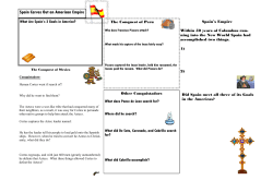 Spain Carves Out an American Empire