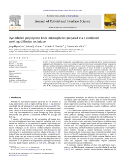 Dye-labeled polystyrene latex microspheres