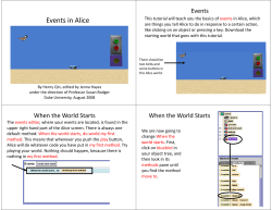 Events i in Alice