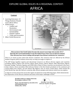 africa - Indiana University Bloomington