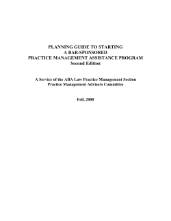PMA Guide - American Bar Association