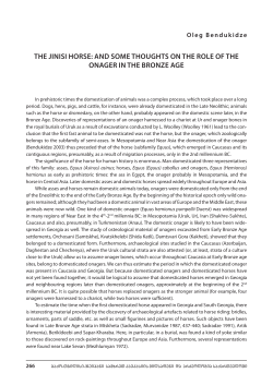 And soMe thoughts on the Role of the onAgeR in the BRonZe Age