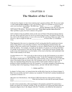 The Shadow of the Cross - Middletown Bible church