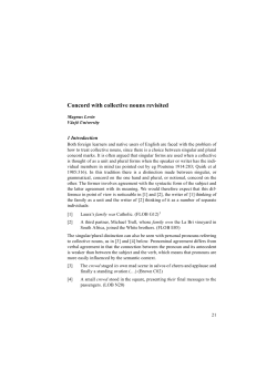 Concord with collective nouns revisited