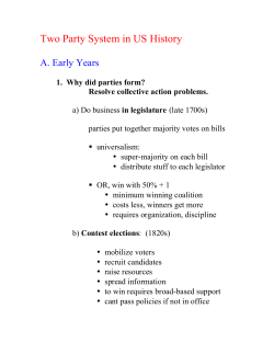 Two Party System in US History - Western Washington University