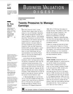 April 2002 - Canadian Institute of Chartered Business Valuators