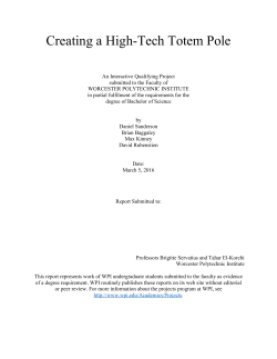 Creating a High-Tech Totem Pole - Worcester Polytechnic Institute
