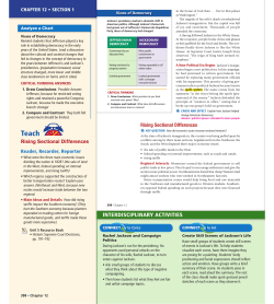 Rising Sectional Differences INTERDISCIPLINARY ACTIVITIES