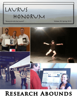 Laurus Honorum - The Honors College