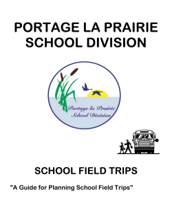School Field Trips - Portage la Prairie School Division