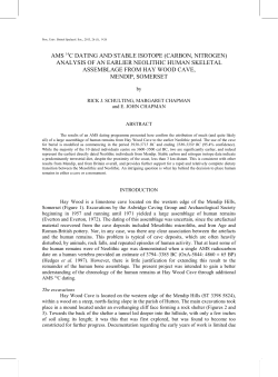 AMS 14C dating and stable isotope analysis of an earlier Neolithic
