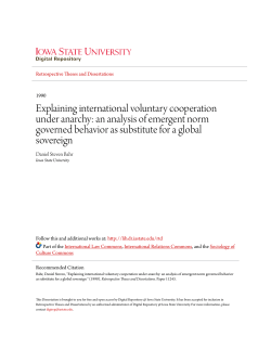 Explaining international voluntary cooperation under anarchy: an