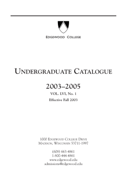 2003-2005 - Edgewood College