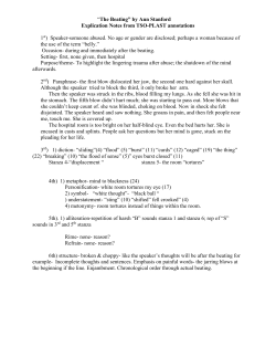 The Beating notes and explication