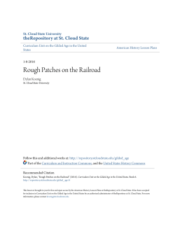 Rough Patches on the Railroad - theRepository at St. Cloud State