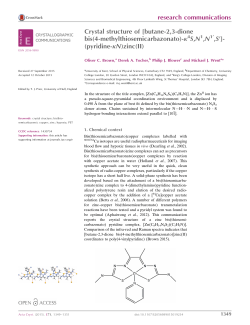 Crystal structure of [butane-2, 3