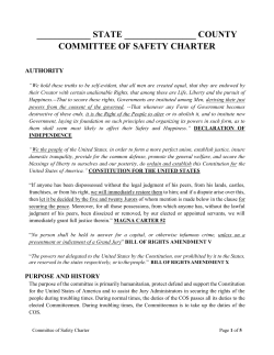 COS Charter - National Liberty Alliance