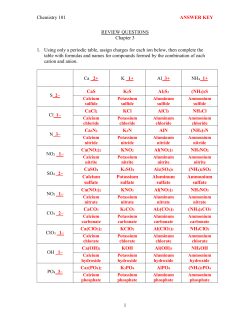 Answer Key - profpaz.com