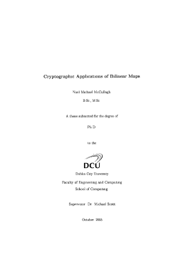 Cryptographic Applications of Bilinear Maps - DORAS