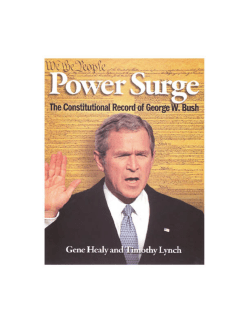 Power Surge: The Constitutional Record of George W