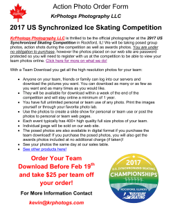 Action Photo Order Form 2017 US Synchronized Ice Skating