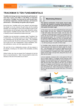 trackman&acute;s ten fundamentals