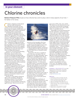 Chlorine chronicles
