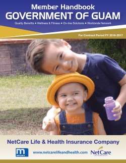 Member Benefit Handbook - NetCare Life and Health Insurance