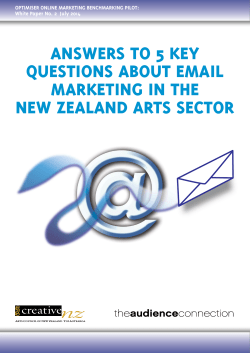 Five key questions about email marketing in the New Zealand arts