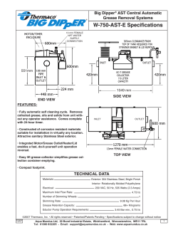 Big Dipper 750 AST Specification Sheet