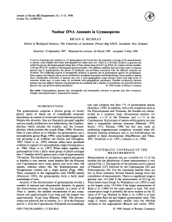 Nuclear DNA Amounts in Gymnosperms