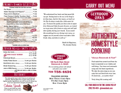 authentic homestyle cooking