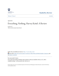 Everything, Nothing, Harvey Keitel: A Review