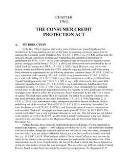 the consumer credit protection act