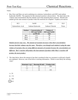 Chemical Reactions