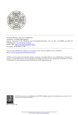 Ancient History and the Antiquarian