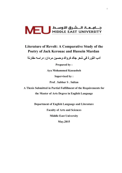 Literature of Revolt: A Comparative Study of the Poetry of Jack