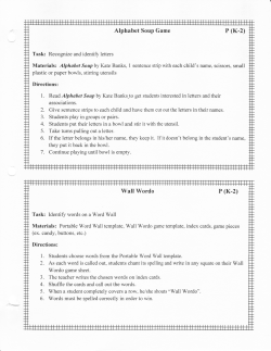 Alphabet Soup Game P (K-2)