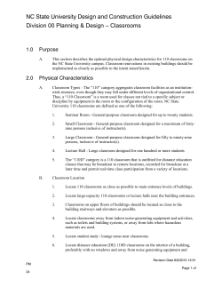 Classrooms - NCSU Go Links