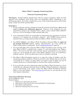 Potential Fundraising Ideas