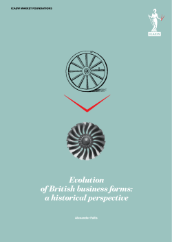 Evolution of British business forms: