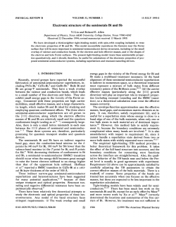 Electronic structure of the semimetals Bi and Sb