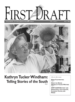 Fall 1998 - Alabama Writers` Forum