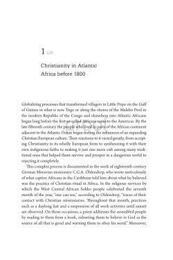 Christianity in Atlantic Africa before 1800
